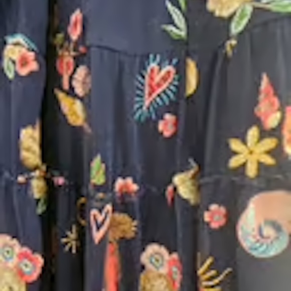 JOHNNY WAS Embroidered flowy tiered Dress-Perfect for Wedding/any Occasion-XL - Picture 10 of 12